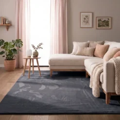 Flauschiger Teppich - Cozy Anthrazit