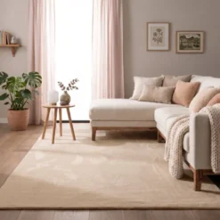 Flauschiger Teppich - Cozy Beige