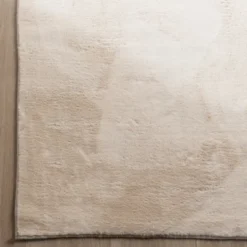 Flauschiger Teppich - Cozy Creme