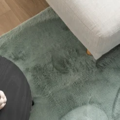Flauschiger Teppich - Cozy Grün