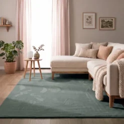 Flauschiger Teppich - Cozy Grün