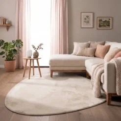 Flauschiger Teppich - Cozy Pebble Creme