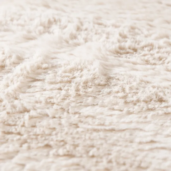 Flauschiger Teppich - Cozy Ripple Creme