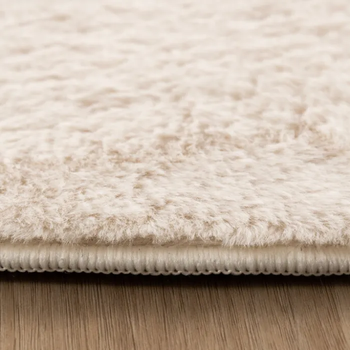 Flauschiger Teppich - Cozy Ripple Creme