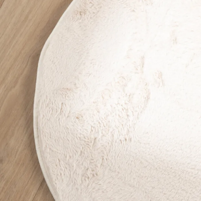 Flauschiger Teppich - Cozy Ripple Creme