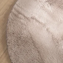 Flauschiger Teppich - Cozy Ripple Taupe