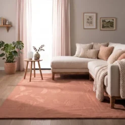 Flauschiger Teppich - Cozy Rosa