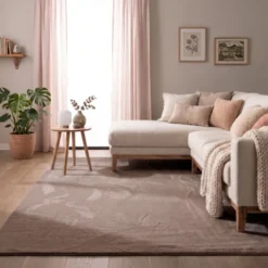 Flauschiger Teppich - Cozy Taupe