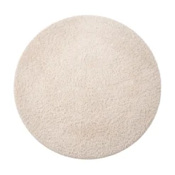 Flauschiger Teppich Rund - Bobby Creme