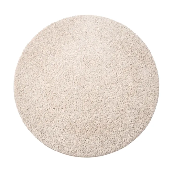 Flauschiger Teppich Rund - Bobby Creme