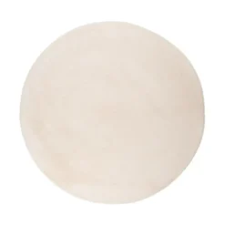 Flauschiger Teppich Rund - Cozy Creme