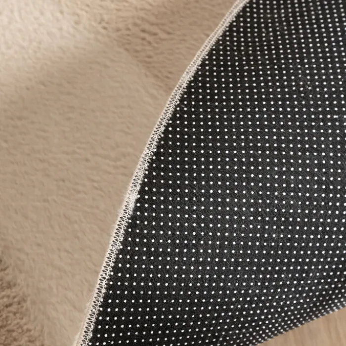 Flauschiger Teppich Rund - Cozy Beige