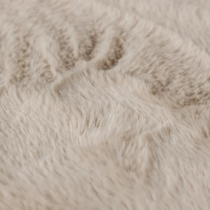 Flauschiger Teppich Rund - Cozy Beige