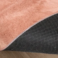 Flauschiger Teppich Rund - Cozy Rosa