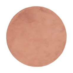 Flauschiger Teppich Rund - Cozy Rosa