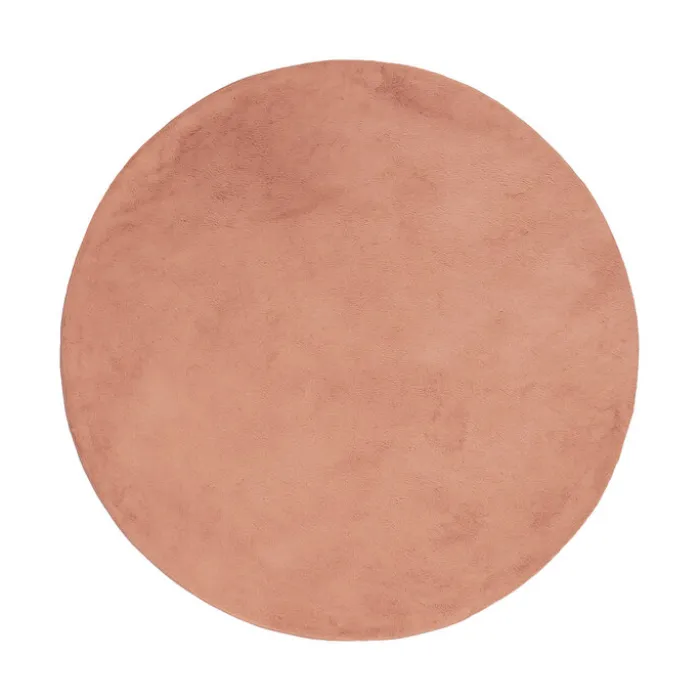 Flauschiger Teppich Rund - Cozy Rosa