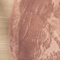 Flauschiger Teppich Rund - Cozy Rosa