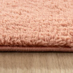 Flauschiger Teppich Rund - Cozy Rosa