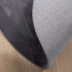 Flauschiger Teppich Rund - Cozy Anthrazit