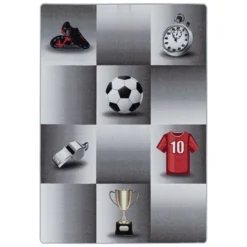 Fußballteppich - Pleun Champion Grau