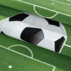 Fußballteppich - Pleun Fußballfeld Grün