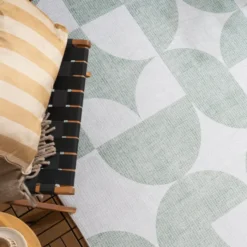 Gartenteppich Abstrakt - Groovy Tiles Grün
