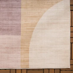 Gartenteppich Abstrakt - Groovy Shapes Pastell