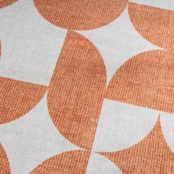 Gartenteppich Abstrakt - Groovy Tiles Terrakotta