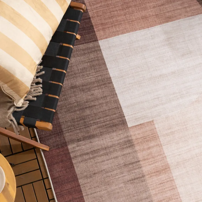 Gartenteppich Abstrakt - Groovy Shapes Creme Terra