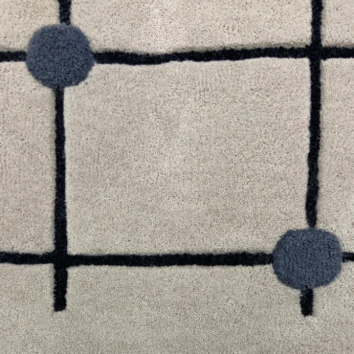 Geometrischer Teppich - Brunello Dots Bunt