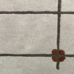 Geometrischer Teppich – Brunello Dots Terrakotta | Volero