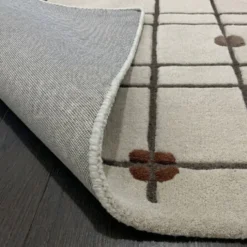 Geometrischer Teppich – Brunello Dots Terrakotta | Volero