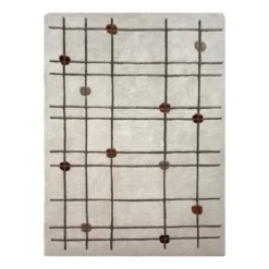Geometrischer Teppich – Brunello Dots Terrakotta | Volero