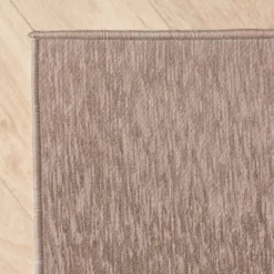 Geometrischer Teppich - Swing Circles Blau Braun
