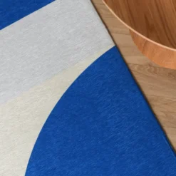 Geometrischer Teppich - Swing Shapes Blau