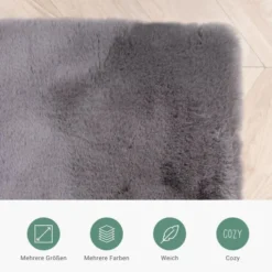 Hochflor Läufer - Comfy Supreme Anthrazit