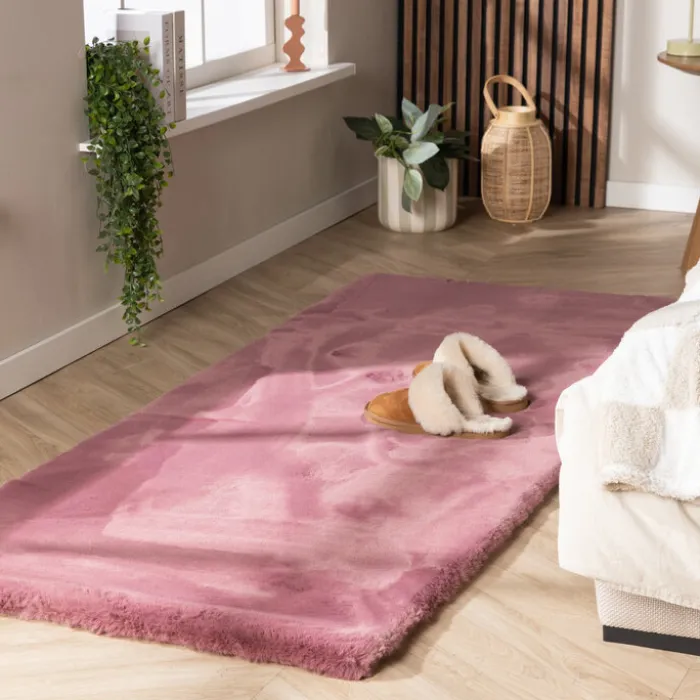 Hochflor Läufer - Comfy Supreme Dunkelrosa