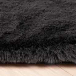 Hochflor Läufer - Comfy Supreme Schwarz