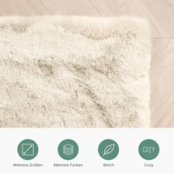 Hochflor Läufer - Comfy Supreme Creme