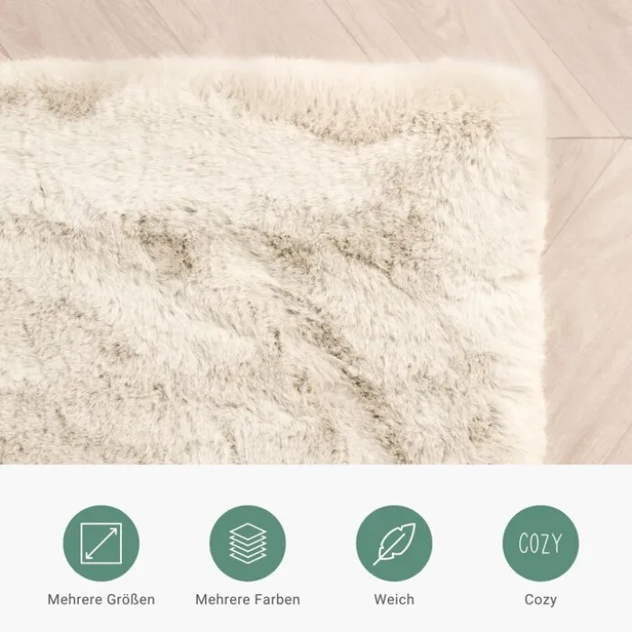 Hochflor Läufer - Comfy Supreme Creme