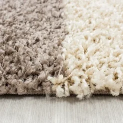 Hochflor Läufer - Cube Mokka - 80x250cm