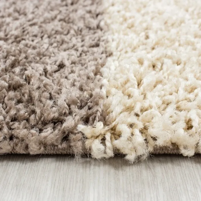 Hochflor Läufer - Cube Mokka - 80x250cm