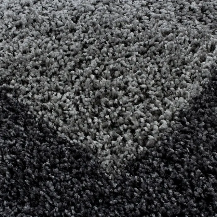 Hochflor Läufer - Edge Grau - 80x250cm