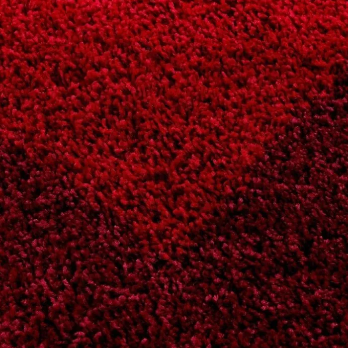 Hochflor Läufer - Edge Rot - 80x250cm