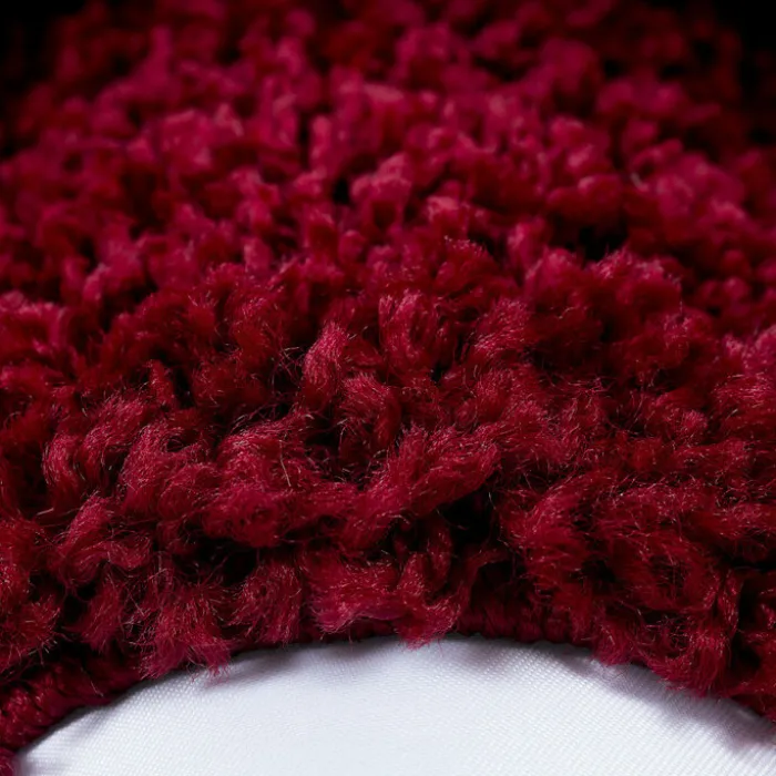 Hochflor Läufer - Edge Rot - 80x250cm