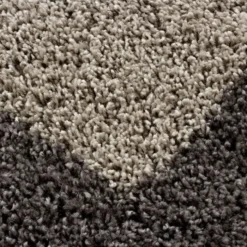 Hochflor Läufer - Edge Taupe - 80x250cm