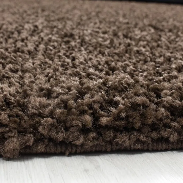Hochflor Läufer - Life Braun - 80x250cm