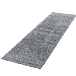 Hochflor Läufer - Life Hellgrau - 80x250cm