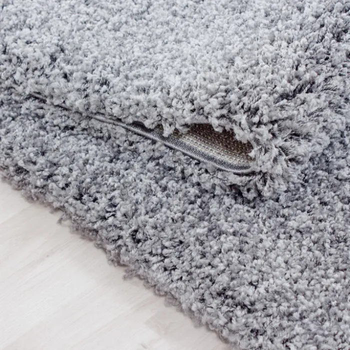 Hochflor Läufer - Life Hellgrau - 80x250cm