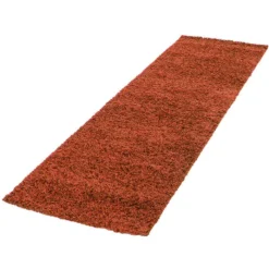 Hochflor Läufer - Life Terracotta - 80x250cm